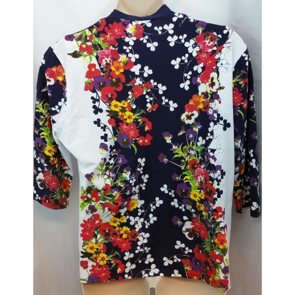 LEO GUY PRINTED COTTON BLEND TWINSET XL - Picture 5 of 5